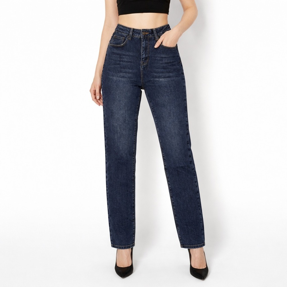 Great Smokey Straight Leg Jeans Womens 5 Blue High Rise Dark Wash Pockets Denim
